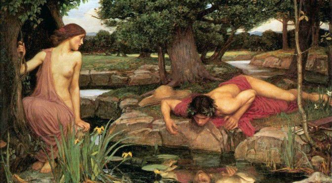 Narcissus between nature and myth