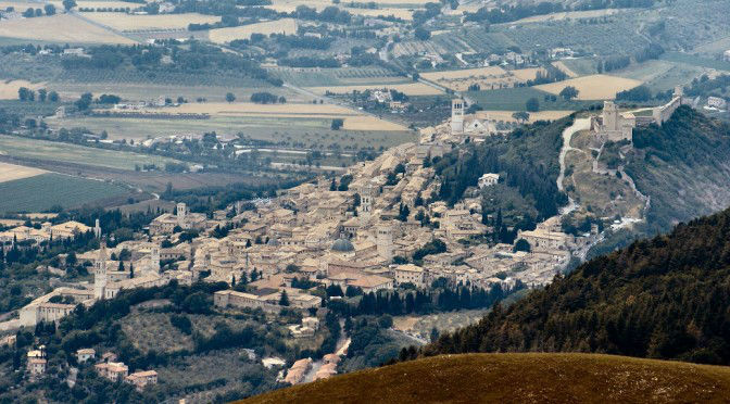 Assisi vista dal Monte Subasio